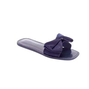 Brand New Kate Spade New York Bikini Slide Sandals navy blue size 9